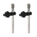 Drill Chuck Key Wrench 8mm Diameter 11 Teeth Carbon Steel Clamping Tool Replacement Press For 3-16mm Silver 2pcs 