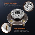 Ocpty 2pc New Premium 512195 Rear Wheel Bearing And Hub Assembly For Spectra5 2005-2009 Spectra 2001-2006