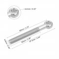 Uxcell M10 X 80mm 304 Stainless Steel Machine Shoulder Lift Eye Bolt Rigging 10pcs