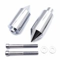Httmt- Chrome Spike Frame Sliders Crash Protectors Compatible With 2003-2004 Suzuk Gsxr1000 Gsx-r P N Mt290-005-cd