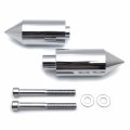 Httmt- Chrome Spike Frame Sliders Crash Protectors Compatible With 2003-2004 Suzuk Gsxr1000 Gsx-r P N Mt290-005-cd