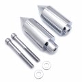 Httmt- Chrome Spike Frame Sliders Crash Protectors Compatible With 2003-2004 Suzuk Gsxr1000 Gsx-r P N Mt290-005-cd