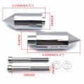 Httmt- Chrome Spike Frame Sliders Crash Protectors Compatible With 2003-2004 Suzuk Gsxr1000 Gsx-r P N Mt290-005-cd