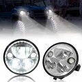 Sautvs Led Headlights With Halo Ring Drl For Kawasaki Mule Pro High Low Beam Front Head Lamp Assembly Pro-fxt Dxt Dx Fx 