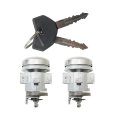 Pair Of Door Lock Cylinders With Keys For Chrysler Grand Voyager 1995-2000 Replace Dl6847 Dl41 