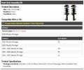 Front Strut And Coil Spring Assembly Set Of 2 Compatible With 2000-2003 Mazda Protege From 10 2000 Vehicle Production