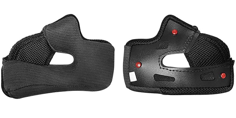 Bell Rs-2 X-static Cheek Pads Street Motorcycle Helmet Accessories Black 30mm Xl Xxl