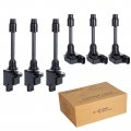 Npauto Ignition Coil Pack Front Rear Replacement For 3 0l V6 2000 2001 Infiniti I30 Nissan Maxima Uf348 Uf363 C1266 C1267 Set