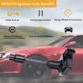 Npauto Ignition Coil Pack Front Rear Replacement For 3 0l V6 2000 2001 Infiniti I30 Nissan Maxima Uf348 Uf363 C1266 C1267 Set