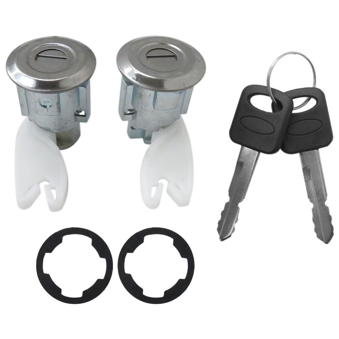Door Lock Cylinder With Keys Set F37z1022050a For Ford F350 Super Duty 1999-2003 Mounted On Near Handle