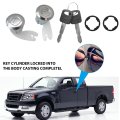 Door Lock Cylinder With Keys Set F37z1022050a For Ford F350 Super Duty 1999-2003 Mounted On Near Handle