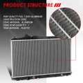 Auto Dynasty Dpi 13257 Factory Style 1-row Cooling Radiator Compatible With Honda Civic Acura Ilx 12-15 Aluminum Core