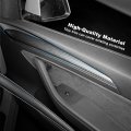 Inner Door Panel Stripe Cover Molding Trim For Tesla Model 3 Y 2021 Pair Matte Carbon Fiber Front Armrest Wrap Protector