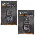 Niche Brake Pad Set For Kawasaki Ninja Zx6r Zx14r Z1000 Concours 14 43082-0122 Front Semi-metallic 2 Pack