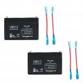 Ub613 Replacement Battery For Empire Scientific Np126 6v 1 3ah 1300mah Sealed Lead Acid Agm Sla With F1 Terminals And To F2 