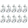 Uxcell 10pcs Conduit Hanger With Beam Clamp Fit For 3 4 20mm Pipe Support Bracket Cable Hangers I-beam