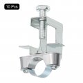 Uxcell 10pcs Conduit Hanger With Beam Clamp Fit For 3 4 20mm Pipe Support Bracket Cable Hangers I-beam