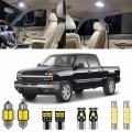 12 Piece 6000k White Interior Led Light Kit Package Replacement For Chevy Chevrolet Silverado Gmc Sierra 1999 2000 2001 2002 