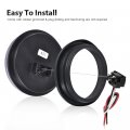 G-plus 4 Inch Round 12 Led Reverse Backup Tail Lights 2pcs Clear Lens Truck Trailer Lamp Universal Compatible Withs Trailers