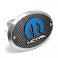 Ipick Image Made For Mopar 3d Logo On Carbon Fiber Look Oval Billet Aluminum 2 Tow Hitch Cover