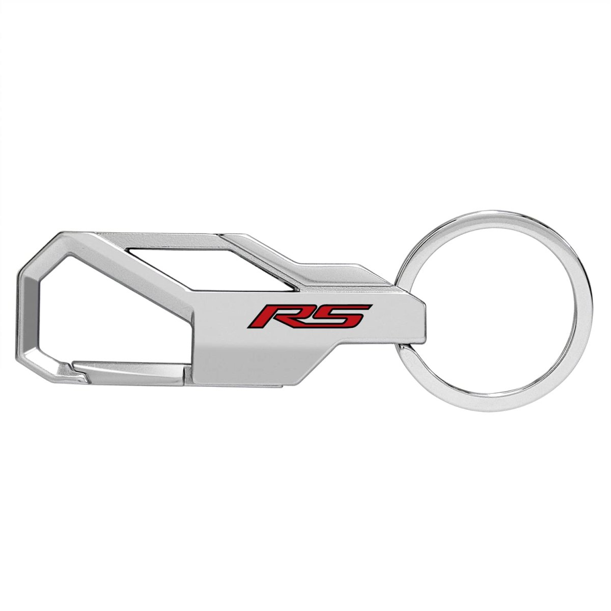 Chevrolet Camaro Rs Silver Carabiner-style Snap Hook Metal Key Chain Official Licensed