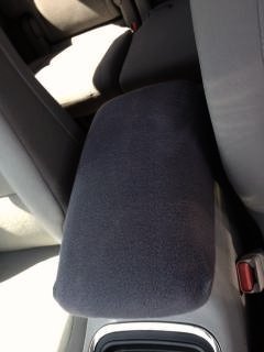 Auto Console Covers- For The Chevy Trailblazer 2002-2009 Center Armrest Cover Fleece Fabric- Dark Gray