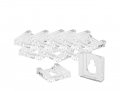 Marketing Holders Acrylic Keyholes Attachments 3 8 Clear Hanging Hardware 10 