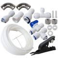 Grabote 25ft Refrigerator Water Line Kit Connection 1 4 Compression Ice Maker Installation Od With Quick Connect Fitting For