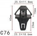 Autobahn88 Radiator Grille Clip Compatible With Honda Accord 1994-on Oem 91578-sv4-003 Pack Of 20