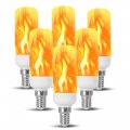 Fire Effect T6 T8 E12 Led Candle Light Bulb Flame Flicker Tube Base Shape Novelty Lighting B11 Torch Bulbs 12mm Diameter 
