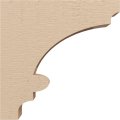 Ekena Millwork 3 W X 12 D H Series 1 Thin Diane Rough Cedar Woodgrain Timberthane Corbel Primed Tan