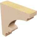 Ekena Millwork 3 W X 12 D H Series 1 Thin Diane Rough Cedar Woodgrain Timberthane Corbel Primed Tan