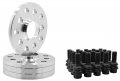 4 Pc 5x130 Mm Hub Centric Wheel Spacers 12 17 Thick 71 5 H B R14 Ball Seat Black Lug Bolts For Porsche Vehicles Factory Wheels 
