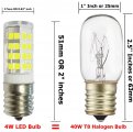 Anyray 2-bulbs E17 T8 Led 4w Bulb For 25w Exit Sign Appliance Microwave Oven Under-microwave Stove Light 25watts-equival Bright