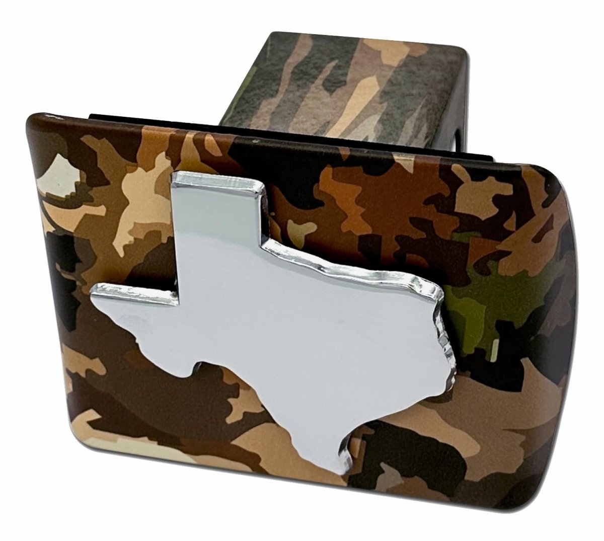 Elektroplate Chrome State Of Texas All Metal Woodland Camo Hitch Cover For Trucks And Suvs Fits Standard 2 Trailer Receivers