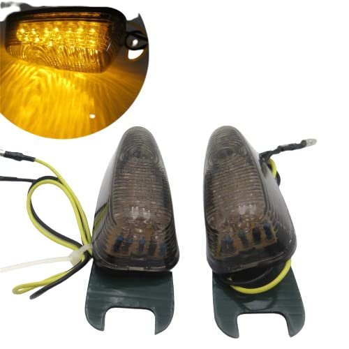 Flush Mount Led Turn Signals Blinker Lights For Universal Motorcycles Smoke Lens 12v Waterproof Rear Signal Assemblies