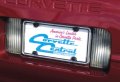 1984-1996 Corvette License Plate Frame Chrome C4