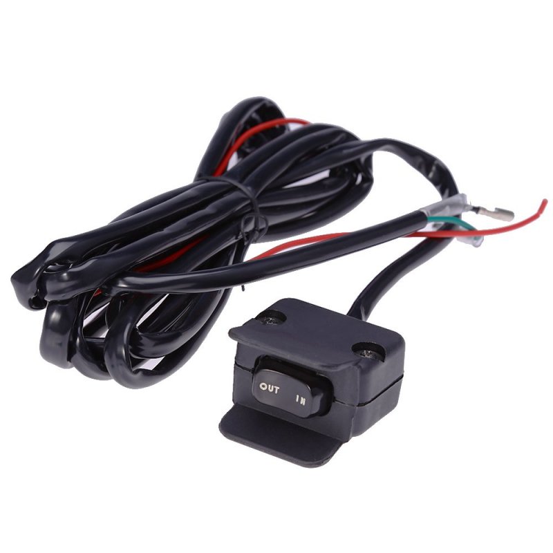 12v Winch Rocker Thumb Switch With Mounting Bracket Handle Bar Control