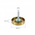 Uxcell Mirror Screws Decorative Cap Fasteners Cover Nails Electroplated Bright Golden 25mm 1 12pcs