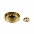 Uxcell Mirror Screws Decorative Cap Fasteners Cover Nails Electroplated Bright Golden 25mm 1 12pcs