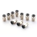 Baomain 1 8 Pt Male Thread 4mm Push In Joint Pneumatic Connector Quick Fittings Pc4-01 Pack Of 10 