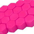 Uxcell 20 Pcs 19mm Pink Silicone Luminous Car Wheel Tyre Hub Screw Bolt Nut Cap Covers