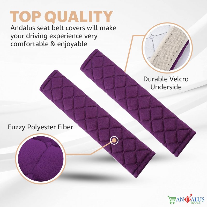 Seat Belt Cover Pad 2 Pack Seatbelt Cushion For Car Kids Women Men Shoulder Strap Protector Accessories Cute Auto Driving