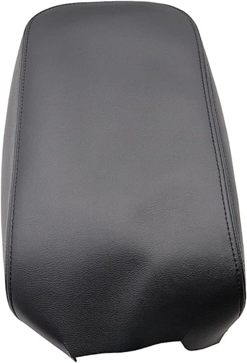 Center Console Lid Armrest Cover Replacement Black Microfiber Leather For Dodge Charger And Chrysler 300 2011 2012 2013 2014