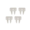 Multi Purpose Retainers Nylon White 12mm Head And Outside Diameter 4 Pieces Replacement For 14910-05000 
