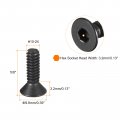 Uxcell 10-24x5 8 Flat Head Socket Cap Screws 10 9 Grade Carbon Steel Hex Countersunk Screw Bolts Machine Fasteners Fully