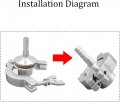 304 Stainless Steel Kf16 Flange To 13mm Rubber Hose Barb Adapter For Vacuum Silver Tone 1pcs Bettomshin