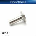 304 Stainless Steel Kf16 Flange To 13mm Rubber Hose Barb Adapter For Vacuum Silver Tone 1pcs Bettomshin