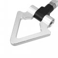 X Autohaux Silver Tone Aluminum Alloy Triangle Shape Front Rear Bumper Trailer Ring Eye Towing Tow Hook Screw For Lexus Is