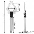X Autohaux Silver Tone Aluminum Alloy Triangle Shape Front Rear Bumper Trailer Ring Eye Towing Tow Hook Screw For Lexus Is